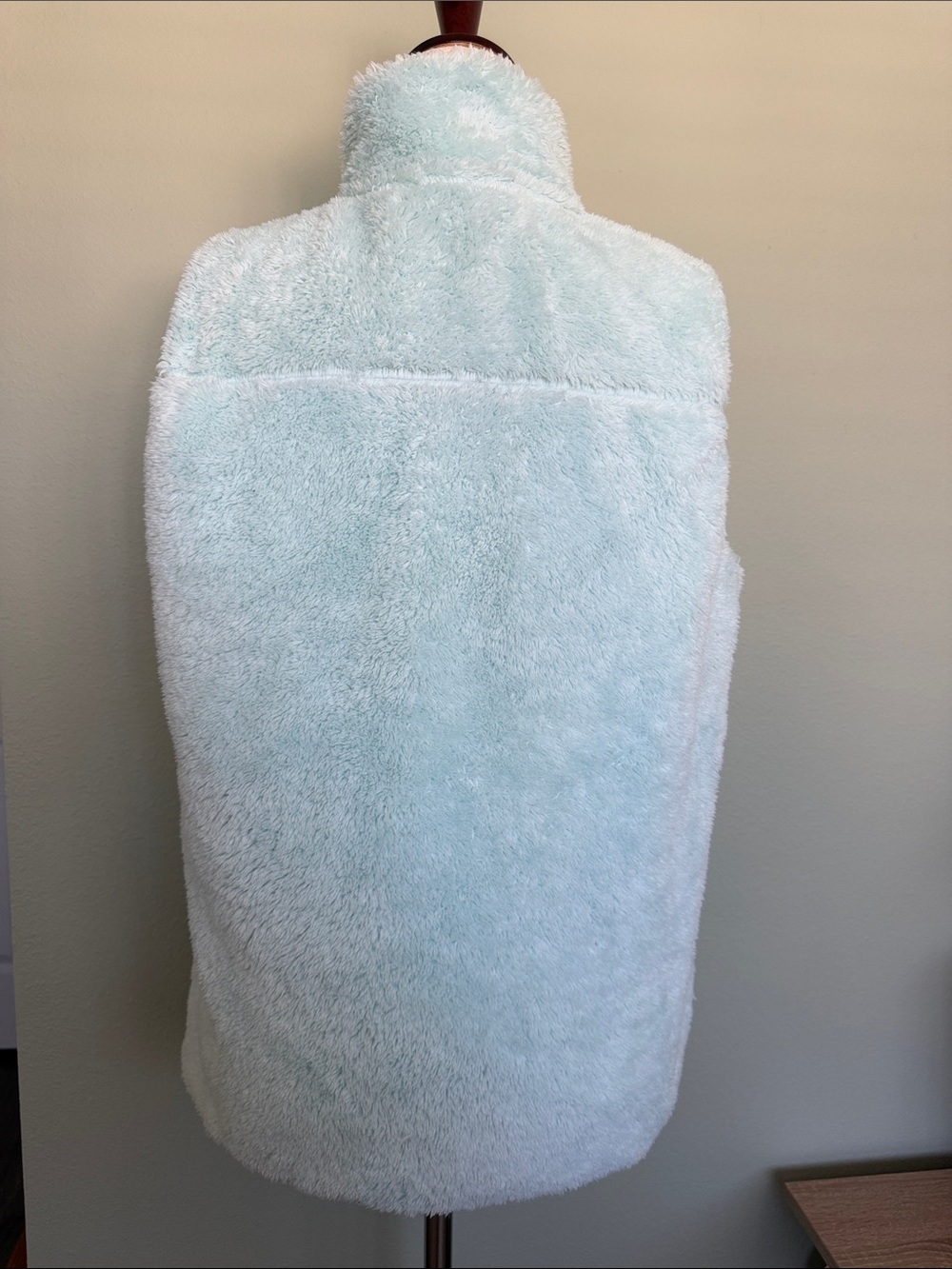 Eddie Bauer Soft Plush Zip Vest in Light Mint - Picture 5 of 8